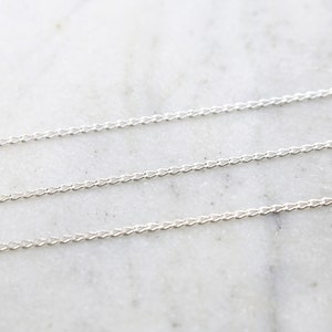 Diamond Cut Curb Chain Sterling Silver / Sold by the Foot / Bulk Unfinished Chain image 1