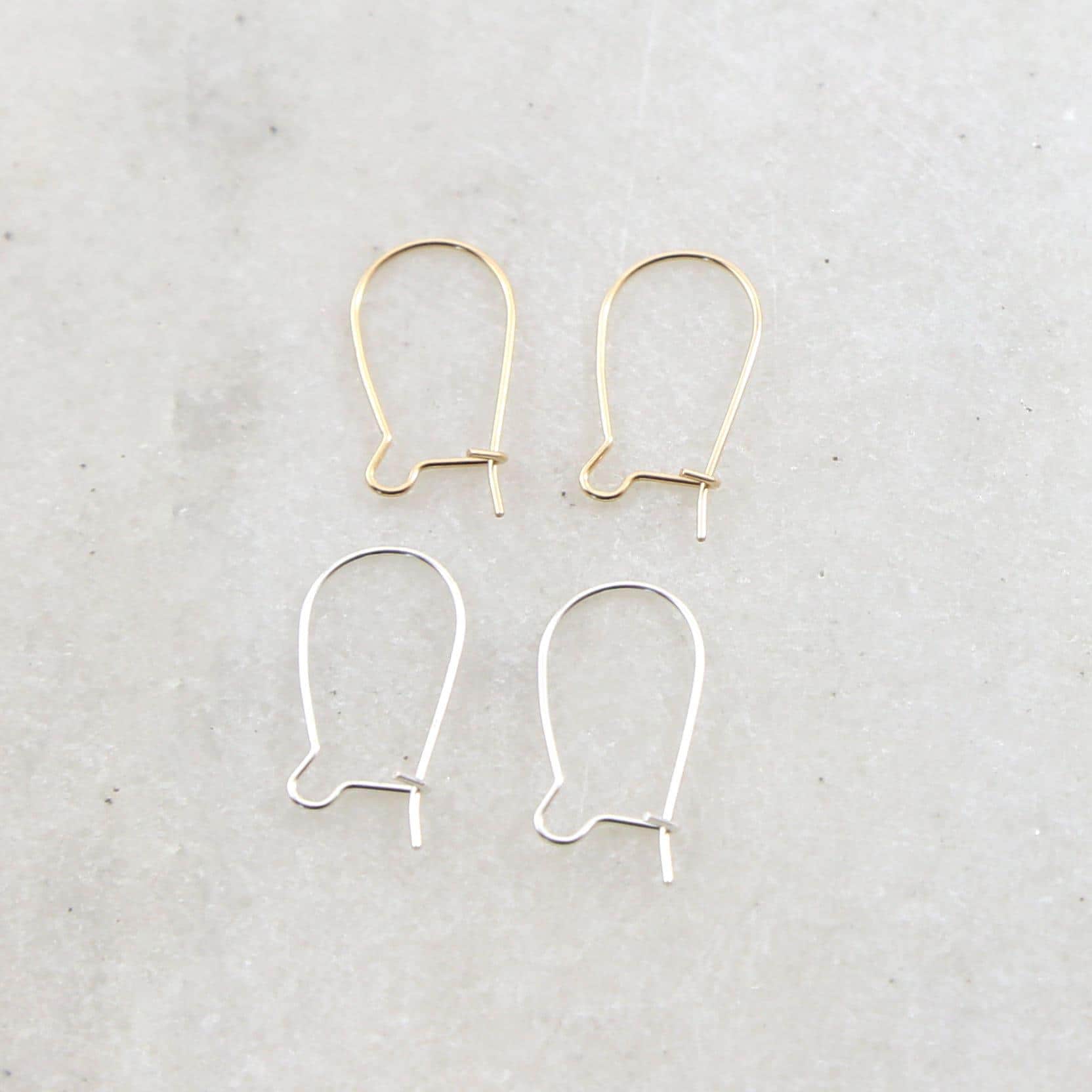 1 pair kidney ear wire lightweight thin gauge wire earring wires…