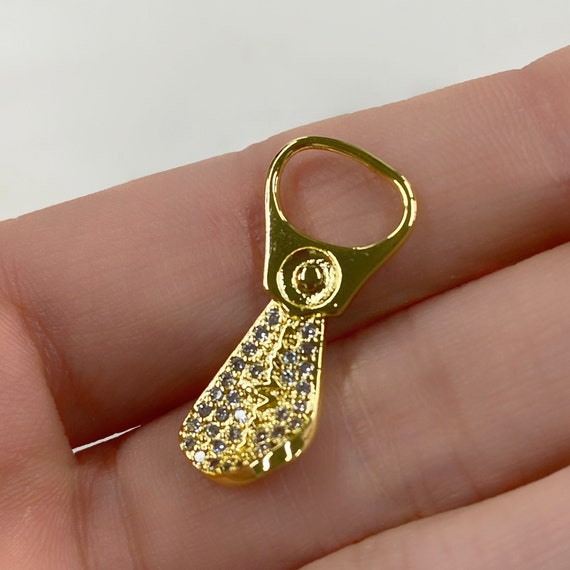 Vintage Bottle and Can Opener 14K Gold Charm