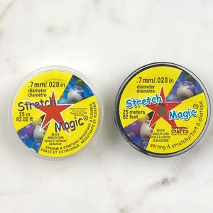 Stretch magic bead and jewelry cord .7mm 25 meter cord choose your color clear or black