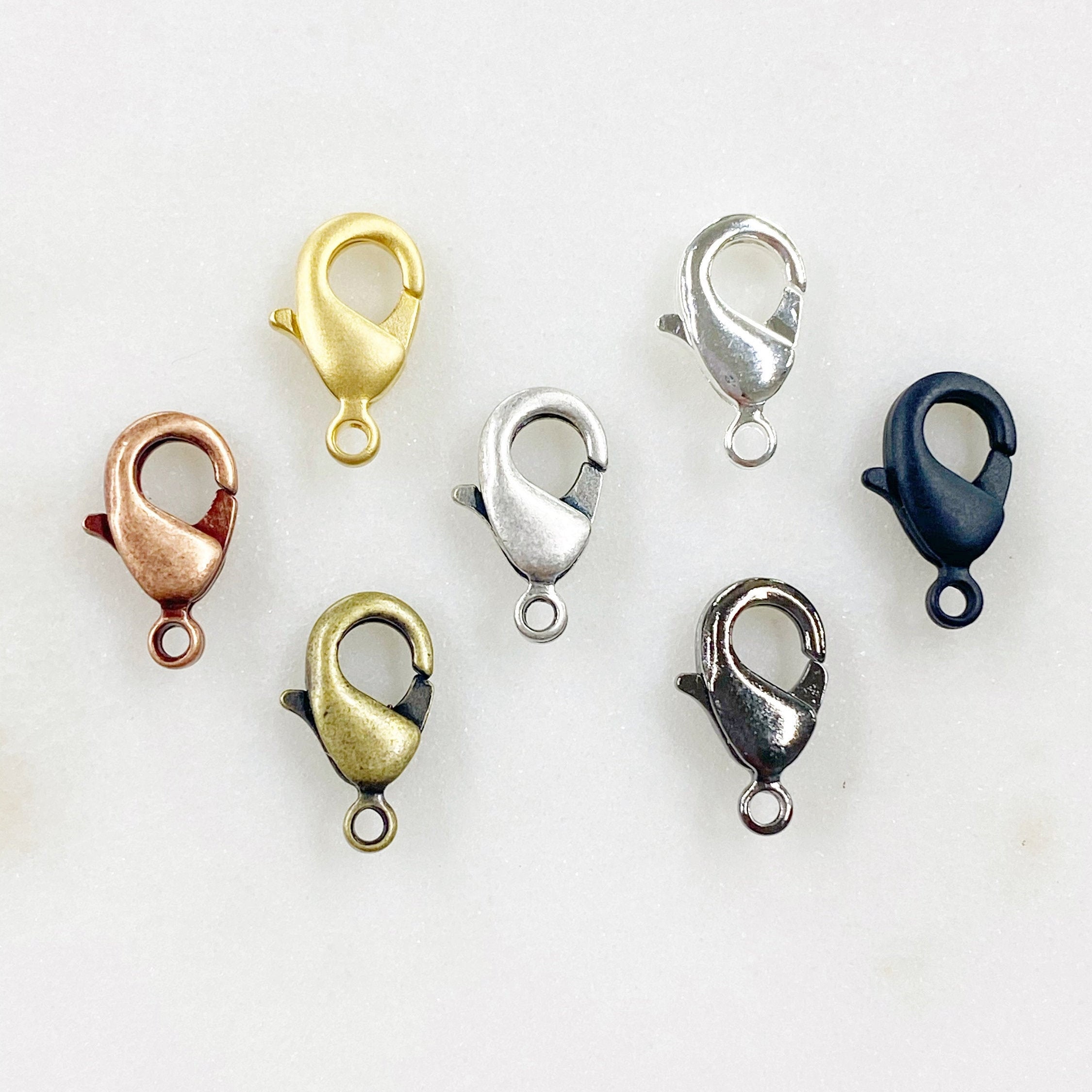 10 Piece 12mm Rounded Lobster Clasp Choose Your Style Clasp Jewelry ...