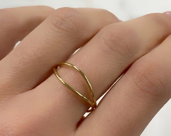 14k Gold Filled Wave Ring
