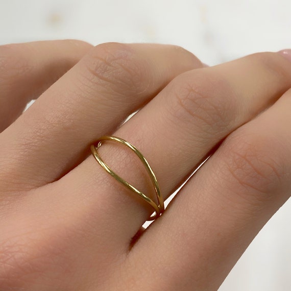 14k Gold Filled Wave Ring