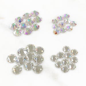 40ss=8.71mm-8.67mm or 48ss=10.91-11.3mm swarovski crystal flat back rhinestone /sold by 10, 72 or the gross 144 pieces crystal or crystal ab