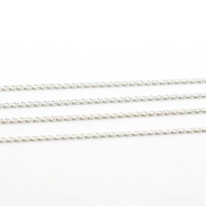 Diamond Cut Curb Chain Sterling Silver / Sold by the Foot / Bulk Unfinished Chain image 2