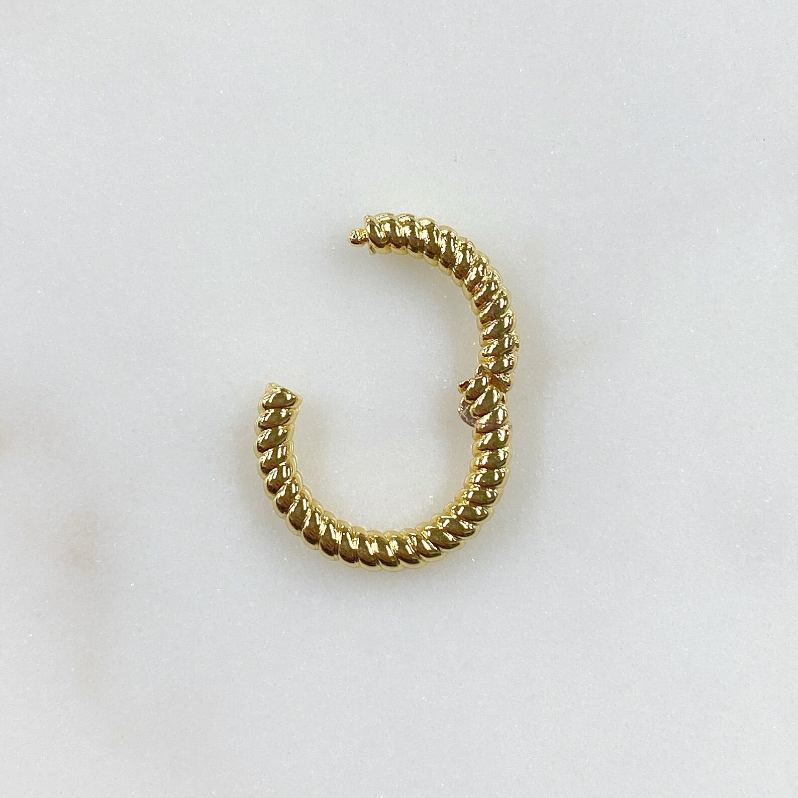 Simple Roped Clicker Clasp Gold Plated Textured Clasp - Etsy