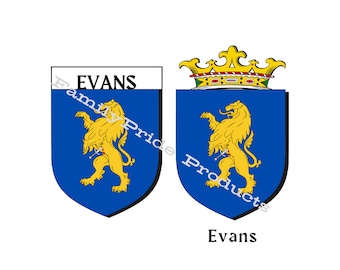 2 Evans Family Coat of Arms Downloads | Evans Family Crest Download Cut File Svg Jpg Png Download