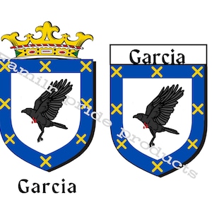 2 - Descargas del escudo de armas de la familia García / Escudo de la familia García Descargar archivo cortado Svg Jpg Png Descargar