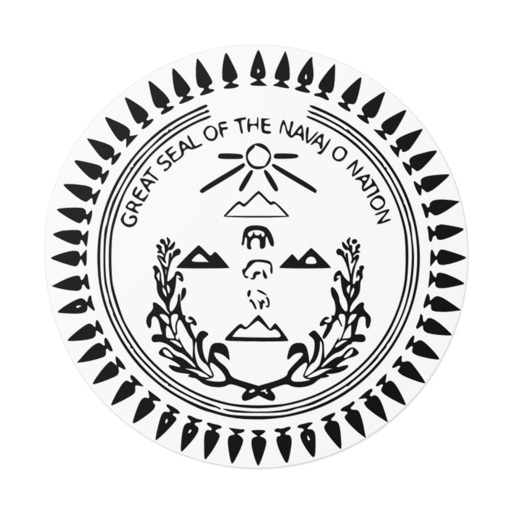 Proud to Be Navajo Navajo Nation Seal & Symbol Round Vinyl Etsy Canada