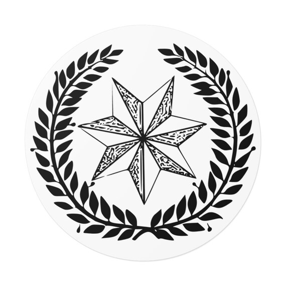 Proud to Be Cherokee Cherokee Nation Symbol Round Vinyl Etsy