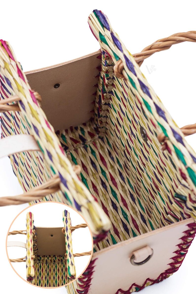 Basket Bag. Straw Bag. Wicker Basket. Beach Bag. French Bag. Handwoven