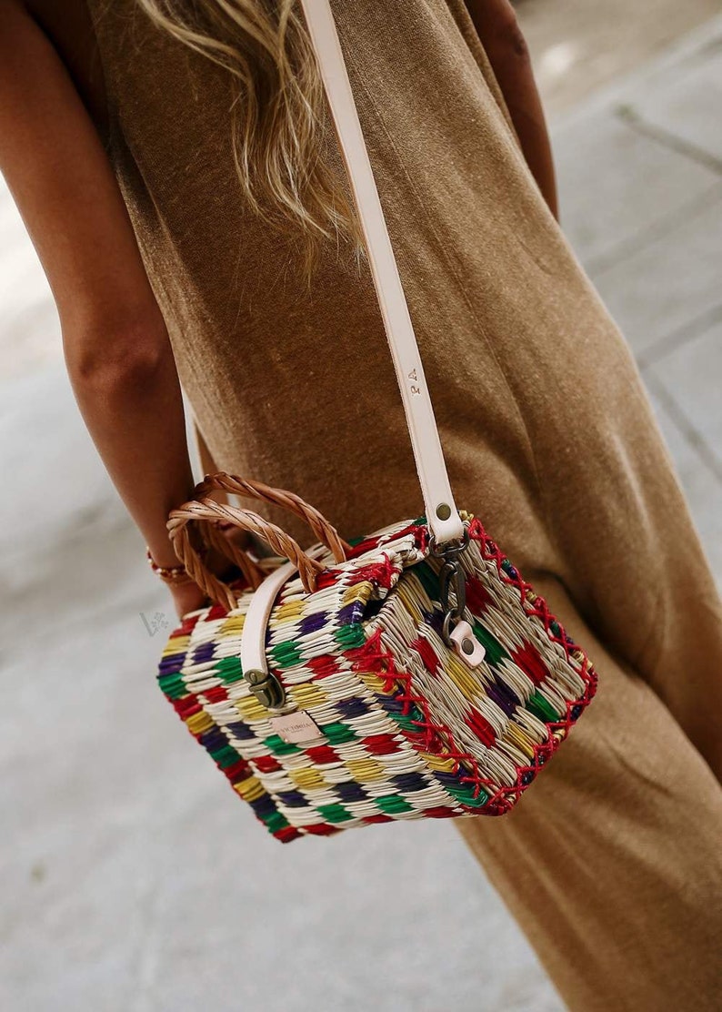 Straw Basket Bag. Wicker Basket. Beach Bag. French Tote Bag. Etsy UK