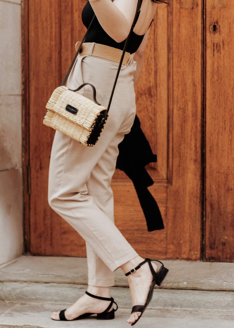 Basket Bag. Straw Bag. Wicker Basket. Beach Bag. French Bag. Handwoven