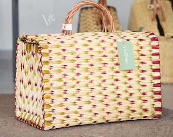 Picnic Bag. Straw Basket Bag. Wicker Basket. Beach Bag. French Tote Bag. Family Bag. Rattan Bag. Designer Bag. Tradicion Bag. Portugal bag