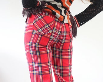 burberry plaid trousers