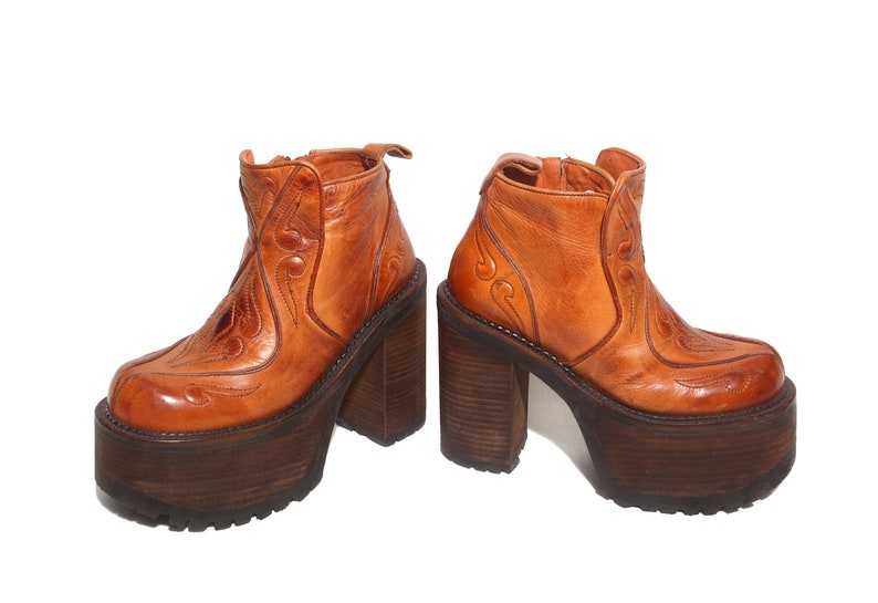 Botas DE PLATAFORMA EL DANTES / Verdadero 90s / Mega Meseta / | Etsy España