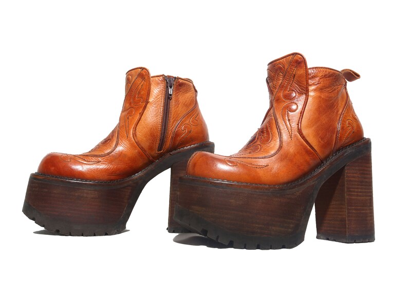 Botas DE PLATAFORMA EL DANTES / Verdadero 90s / Mega Meseta / | Etsy España