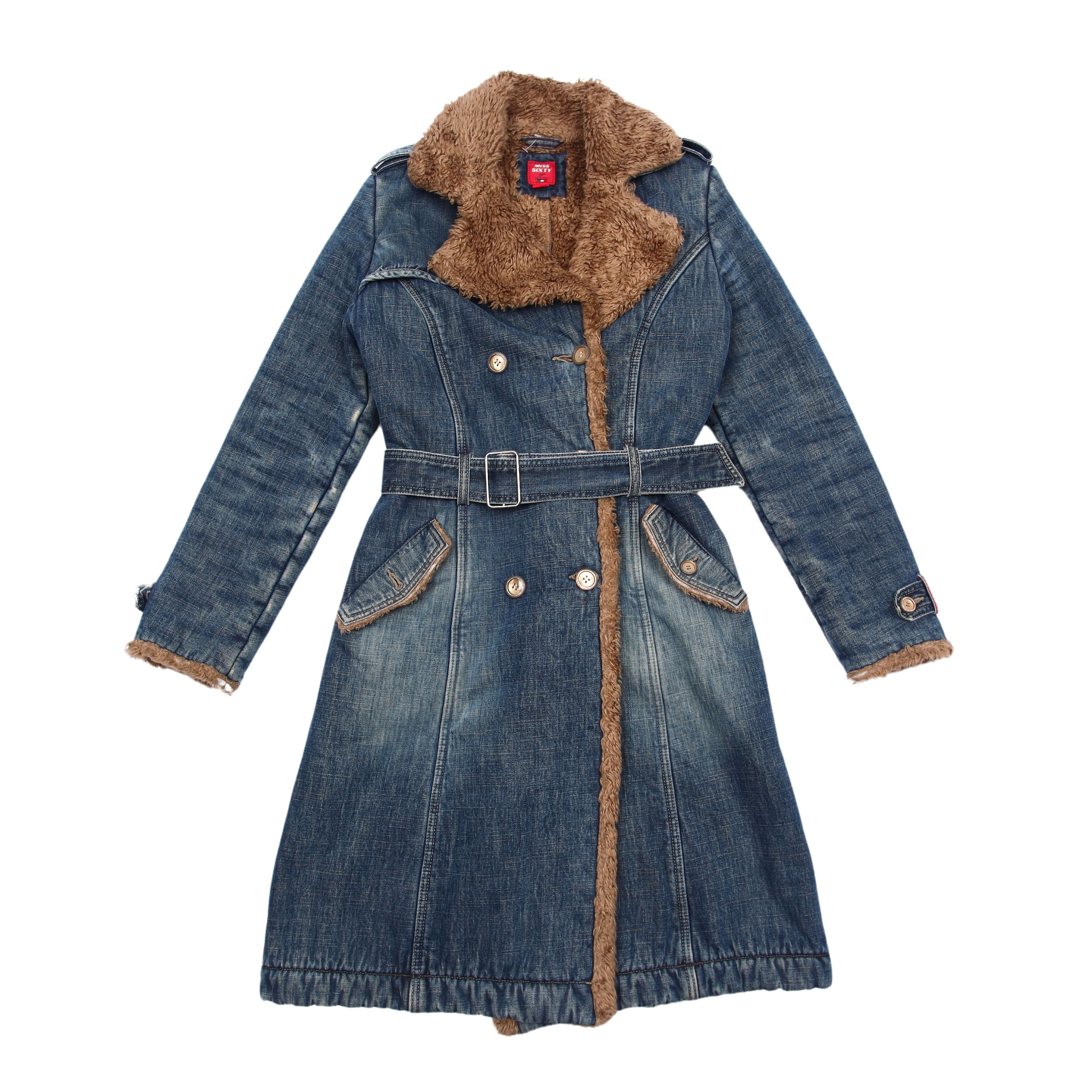 Coat Miss Sixty Wintermantel Cappottino Lana Beige Miss Sixty Tg