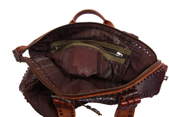 Diesel Nylon Medieval Bag With Leather Details / Brown / 2000s - Etsy