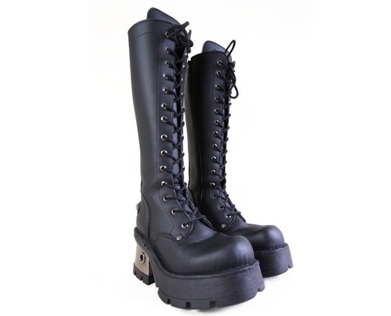 NEW ROCK MEGA Platform boots / black / chunky / go