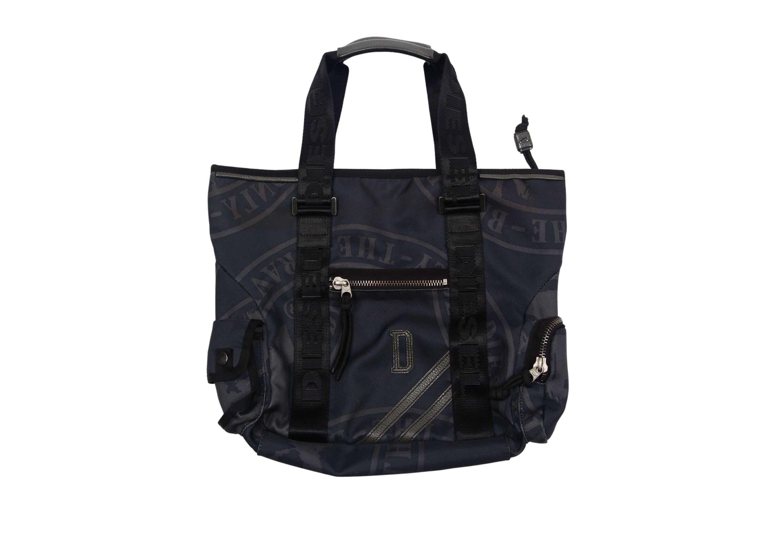 DIESEL 2000s Vintage Shoulder Bag / Tote Bag / Black