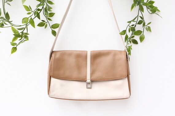 NUDE Y2K SHOULDER bag / white and beige / minimali