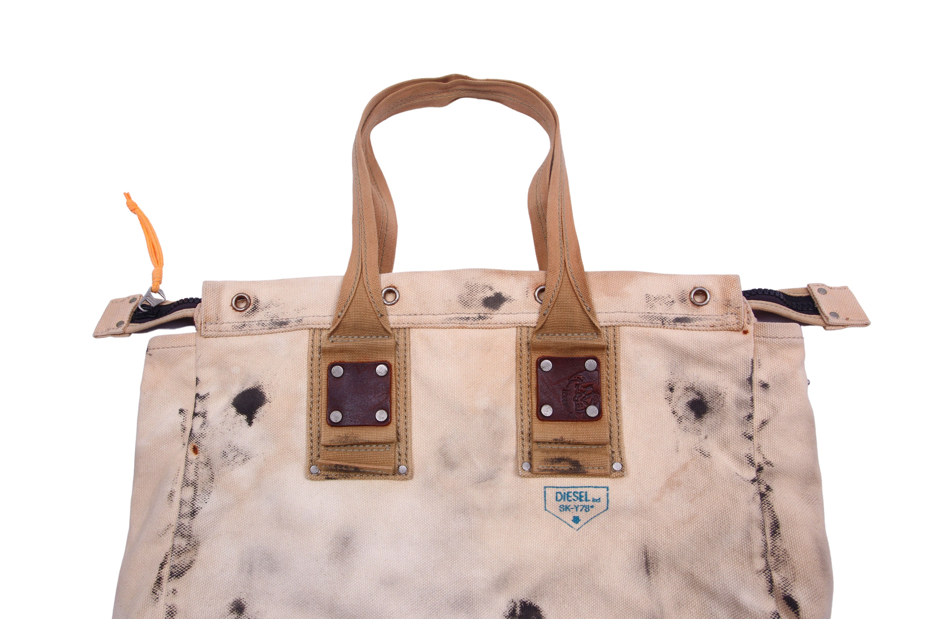 00s archive diesel cotton boston bag y2k-