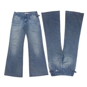 Vintage Flare Jeans Y2K Low Rise Bootcut Denim Pants – Pop Sick Vintage