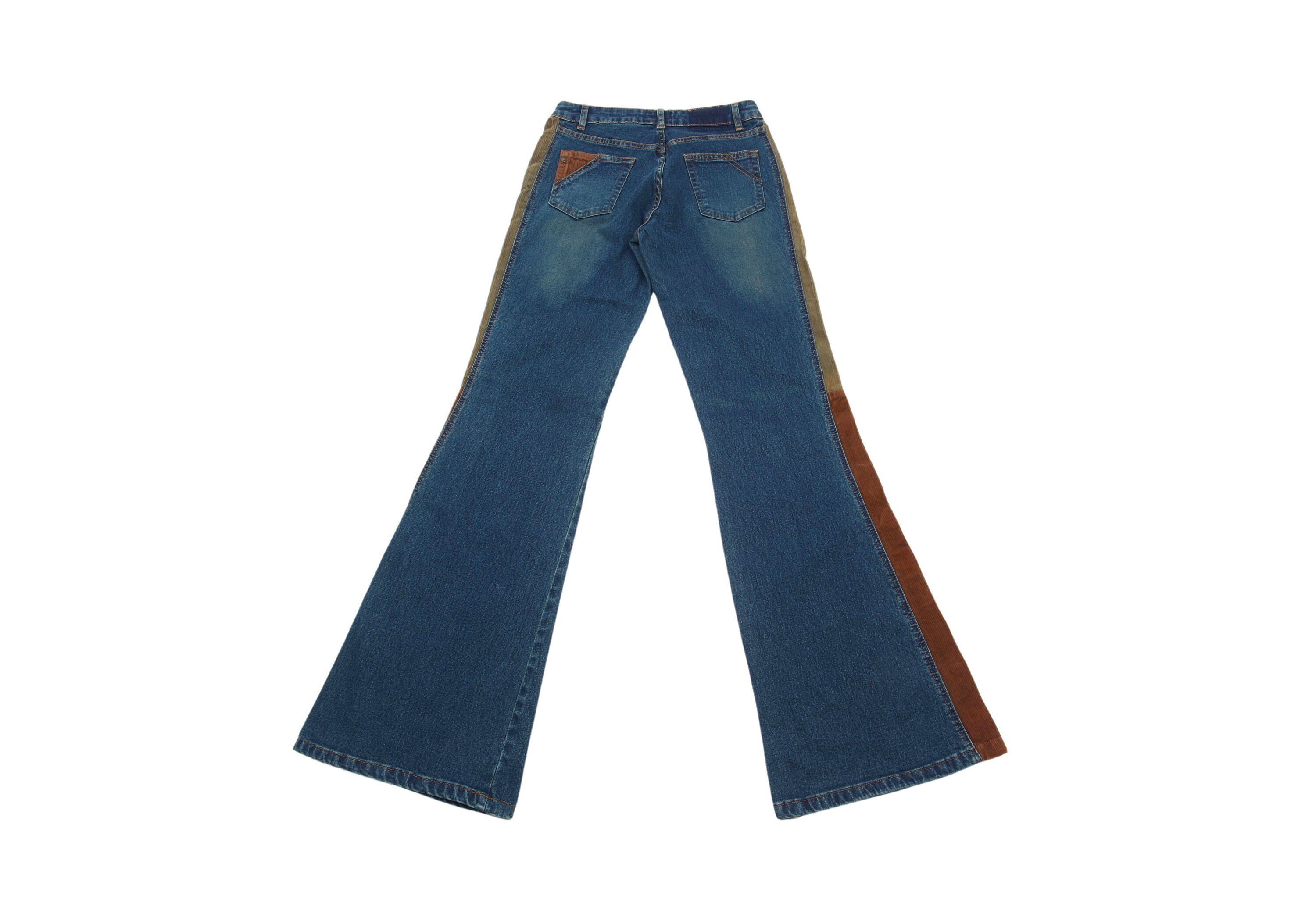 Storm Bell Bottom Jean in Stone Wash