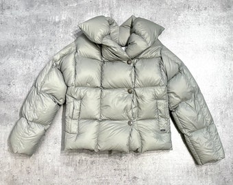 COP COPINE Piumino grigio Puffer / Giacca invernale / Caldo / Puff / Minimalista / Streetwear / Vintage francese / 2000s 00s Y2k