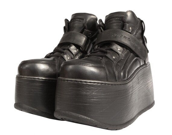 NEW ROCK MEGA Platforms / black / chunky / goth /