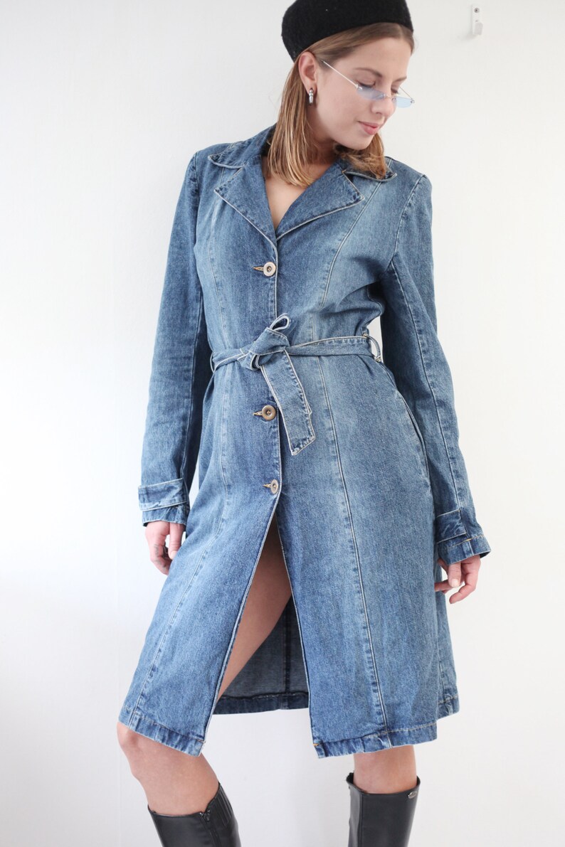 90s style denim jacket