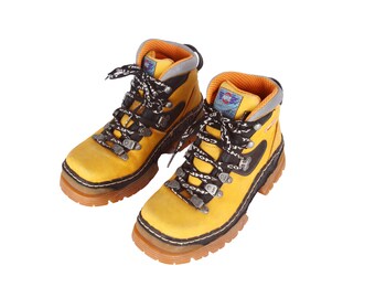 The Art Company Combat Platform Boots Yellow Original 90s