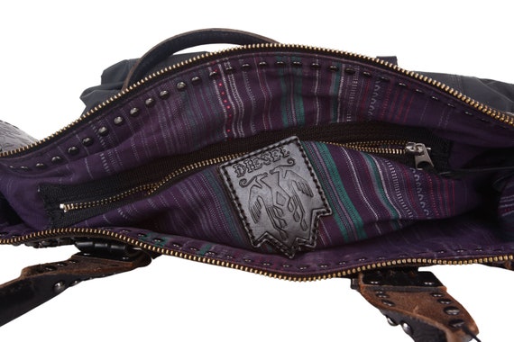 Big Diesel Nylon Medieval Bag With Leather Details / 2000s Vintage 