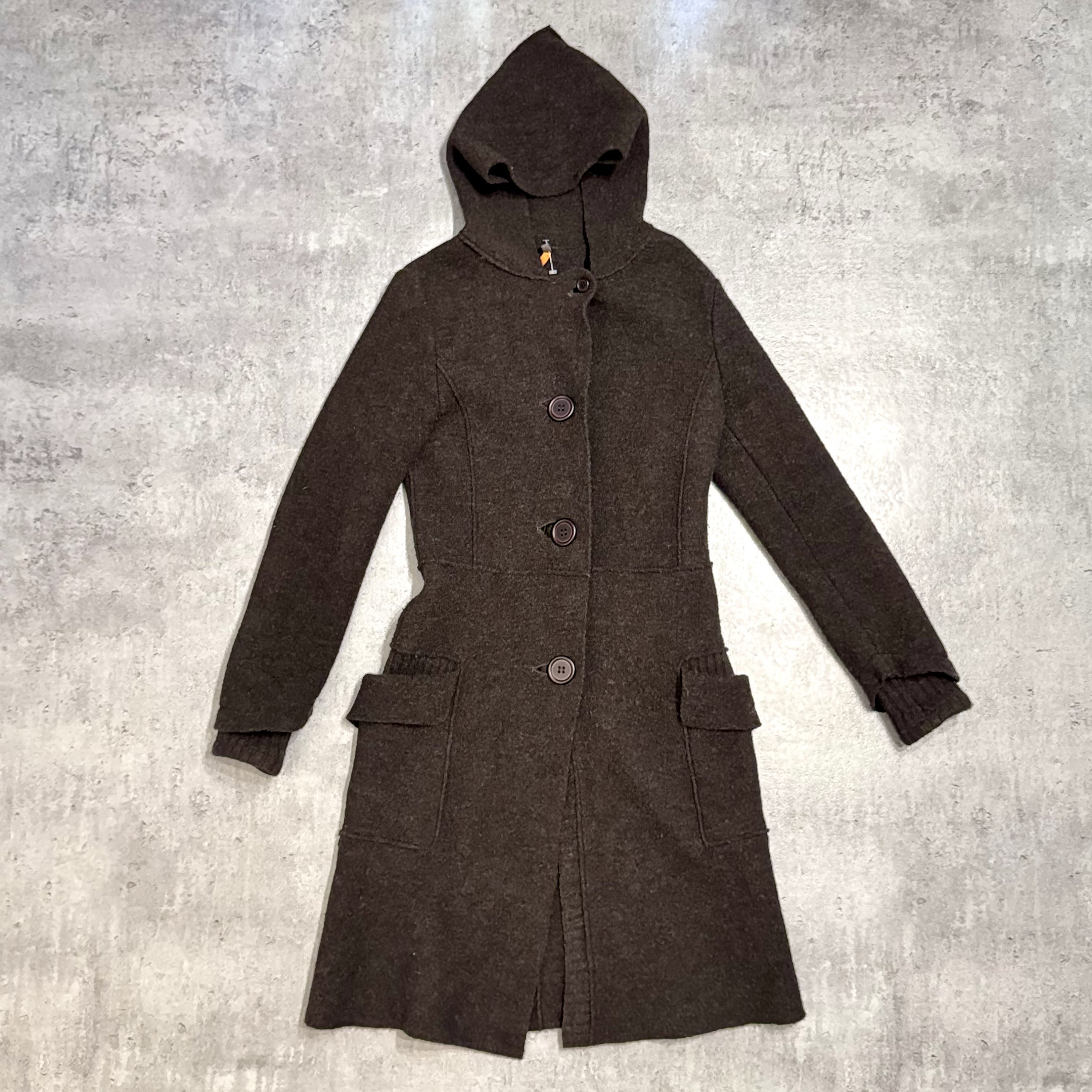 レア goa 00s Y2K gimmick trenchcoat khaki