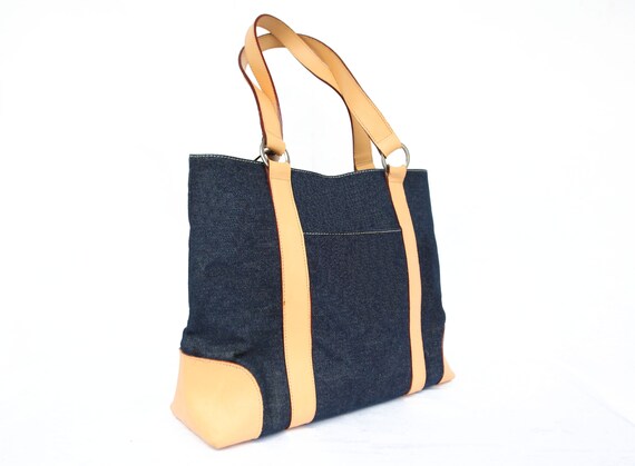 Y2K DENIM SHOULDER BAG / jeans bag / denim handbag