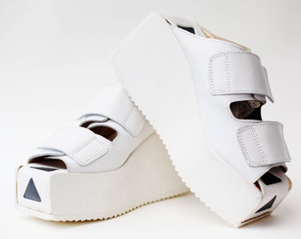SWEAR / UNIQUE 90S PLATFORM sandals size 39 / plateau / 90's / rave / raver / clubkid / club kid / slip-ons / slip on / original / summer