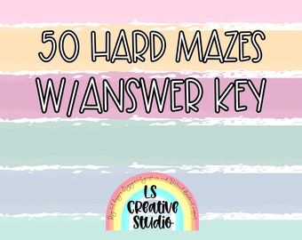 Hard-level mazes with solutions | printable Brain teasers for kids and adults