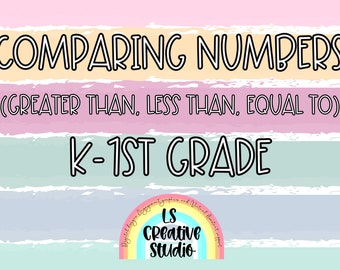 Comparing numbers (greater than, less than, equals to) for K-grade 1 | Printable homework pages | homeschool assignments