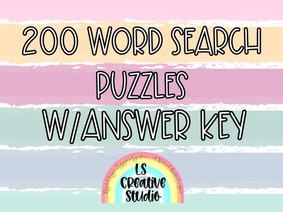 Word Search Puzzle, Word Puzzles, Word Games, Kids Games