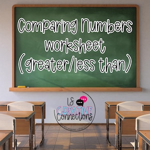 Comparing numbers (greater than, less than, equals to) for K-grade 1 | math worksheets | homeschool assignments | elementary math