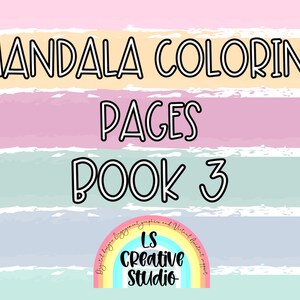 Mandala Printable Coloring Pages | mandala art pages | Book 3