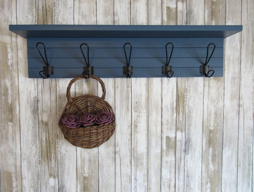 Nautical Coat Rack Wall Mountfarmhouse Coat Rack Etsy