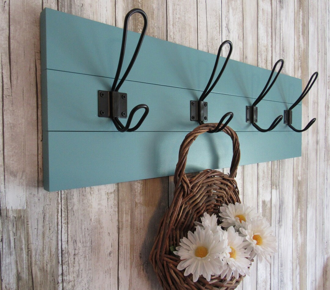 Farmhouse Coat Rack Wall Mountrustic Coat Rackfarmhouse Decorwood