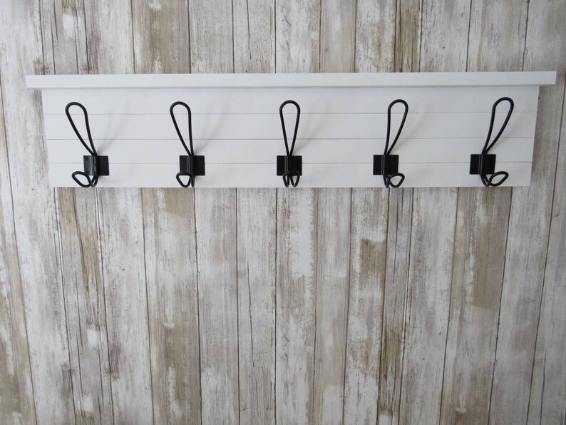 Farmhouse Coat Rack Wall Mountrustic Coat Rackfarmhouse Etsy