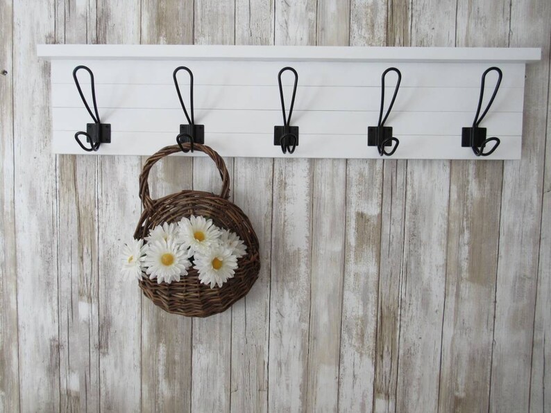 Farmhouse Coat Rack Wall Mountrustic Coat Rackfarmhouse Etsy