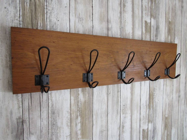 Rustic Coat Rack Wall Mountfarmhouse Coat Rackfarmhouse Etsy