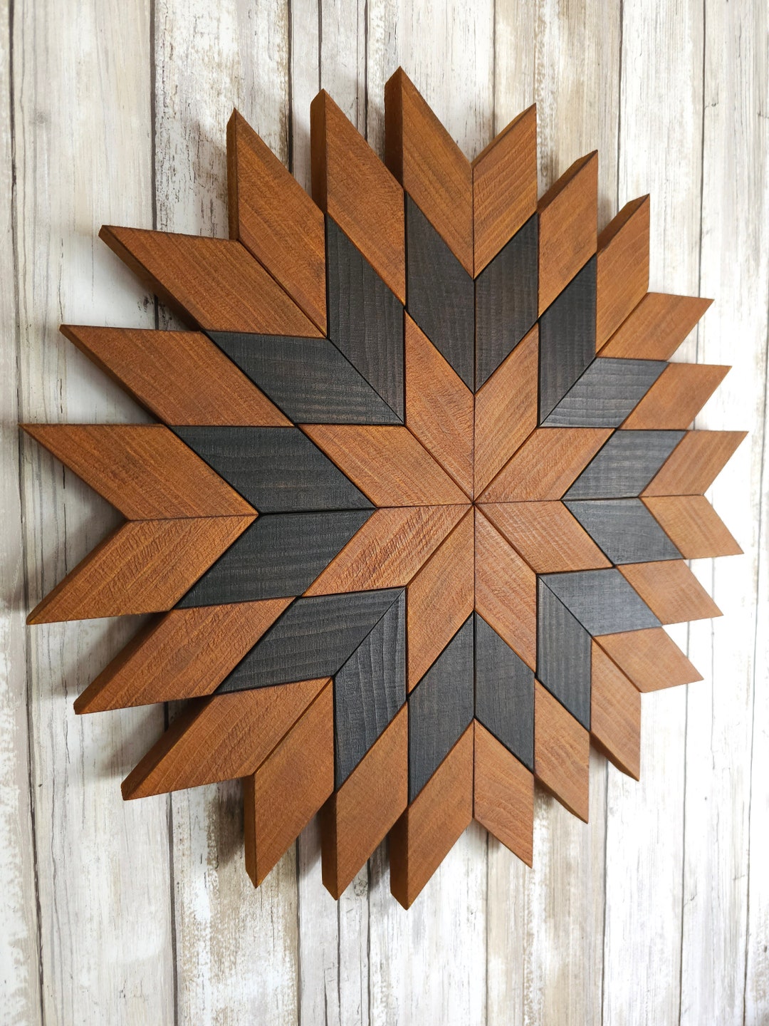 Farmhouse Decor Distressed Wood Wall Art Rustic Barn Quilt Wood Wall