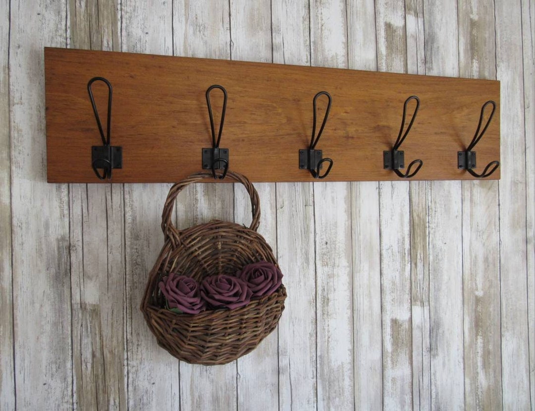 Rustic Coat Rack Wall Mountfarmhouse Coat Rackfarmhouse Decorwood