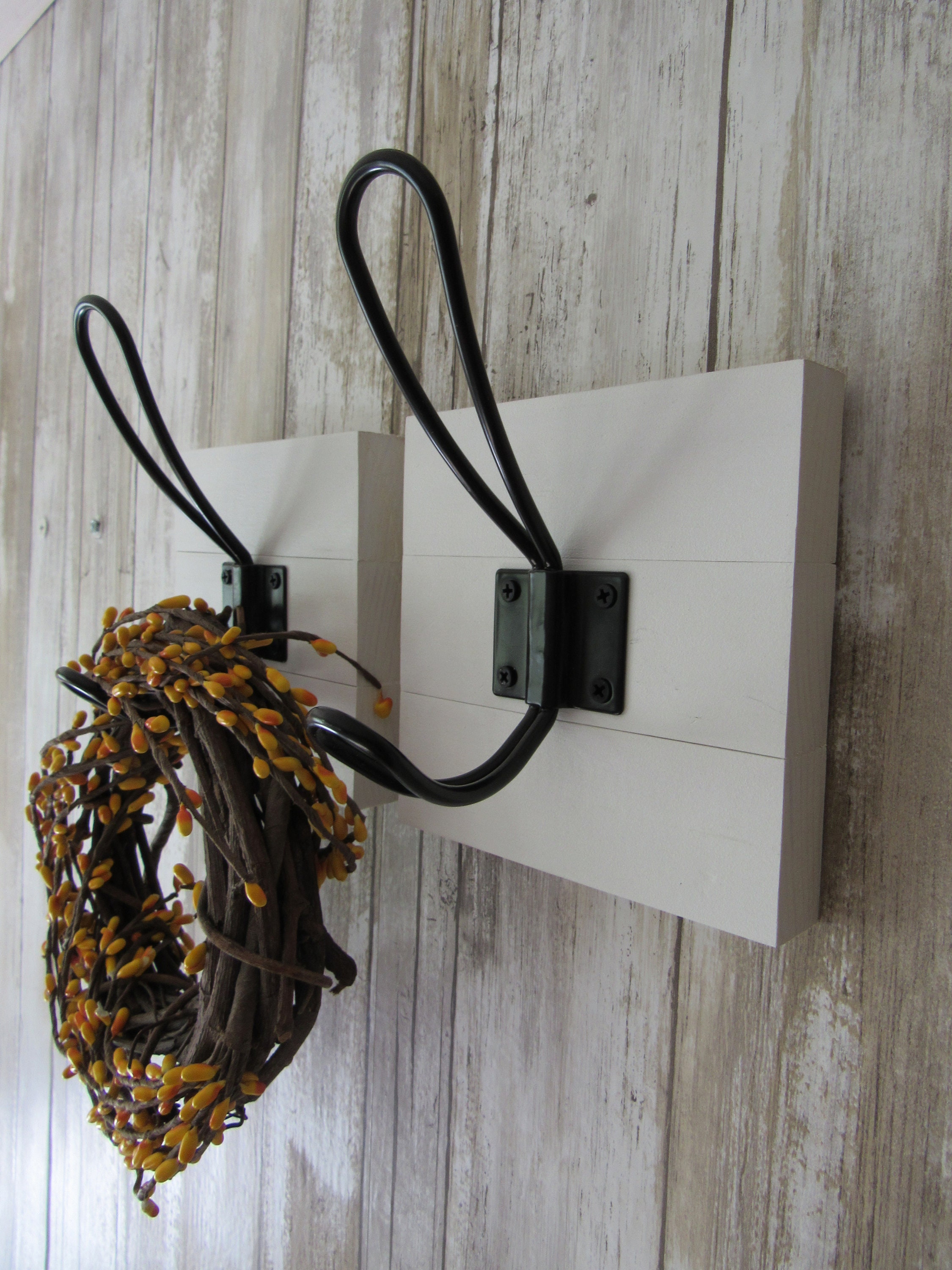 Wood Coat Rackfarmhouse Decorcoat Hook Rackfarmhouse Coat Etsy